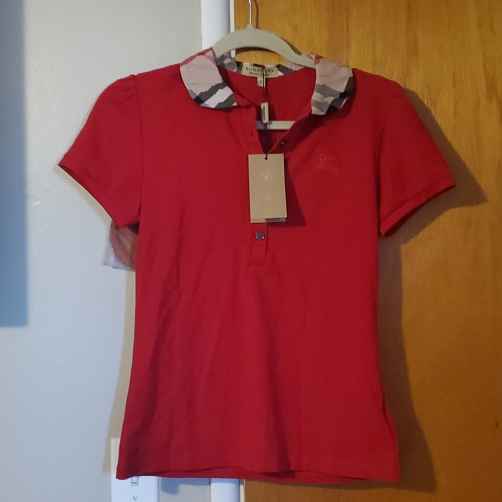 Womans Burberry polo shirt